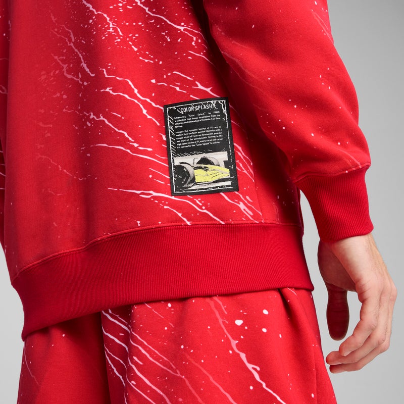 PUMA Scuderia Ferrari HP Race Colour Splash Mens Red Hoodie - Image 5